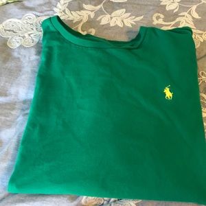 Green polo t shirt